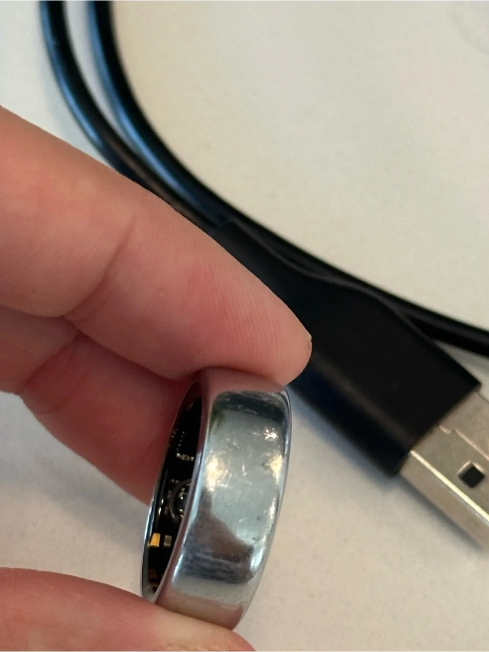 Oura Gen3 Silver Smart Ring Size 7